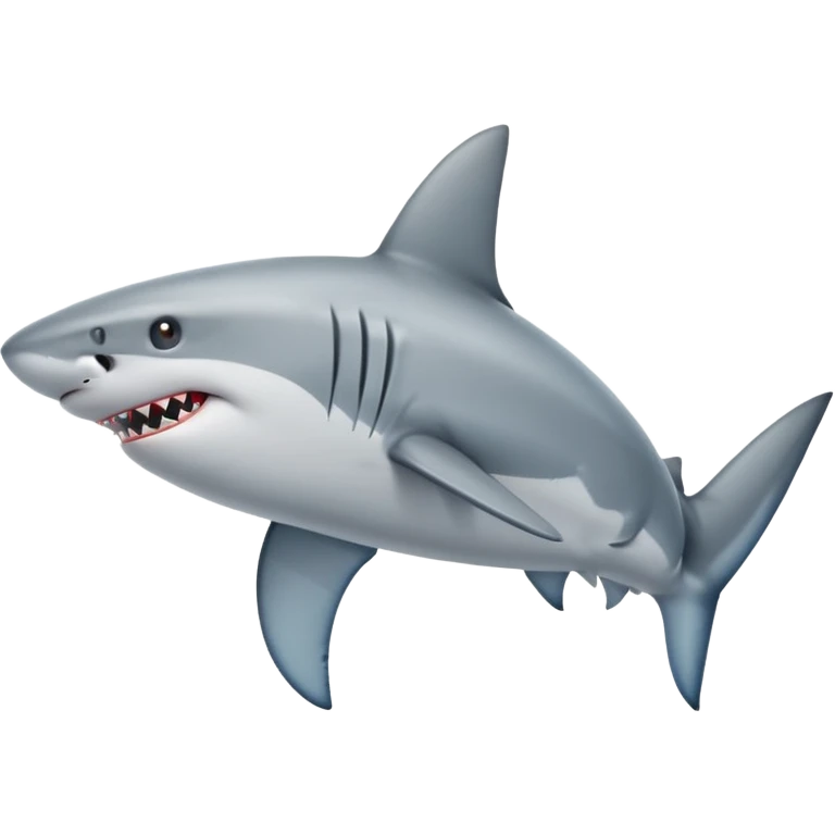 Shark with shoes emoji