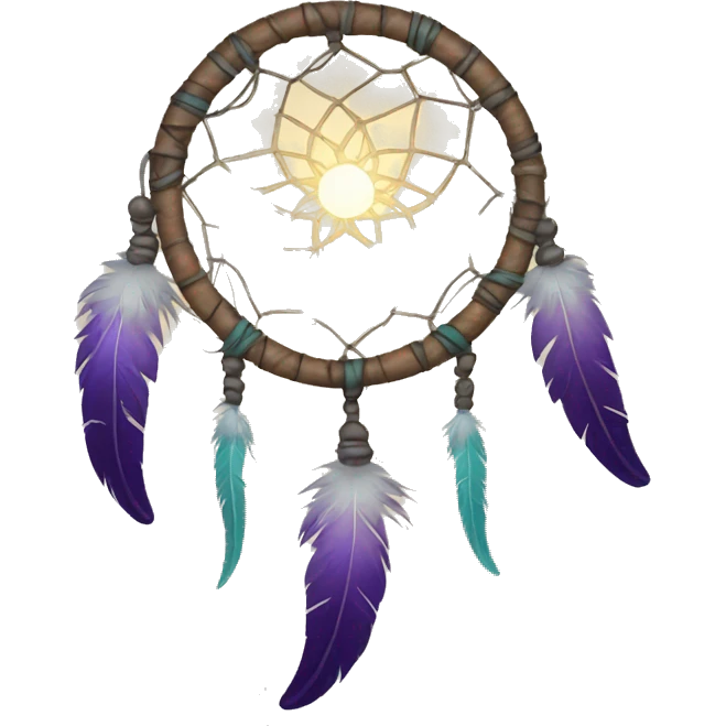 a crescent dreamcatcher emoji