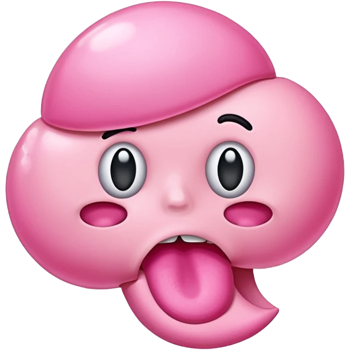 chewed bubble gum emoji