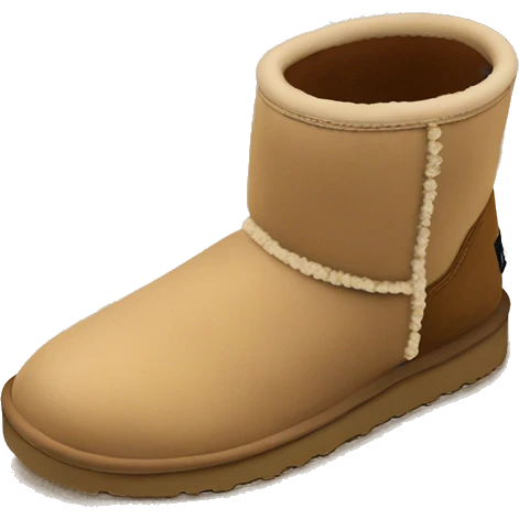 ugg mini boots in the sand color emoji