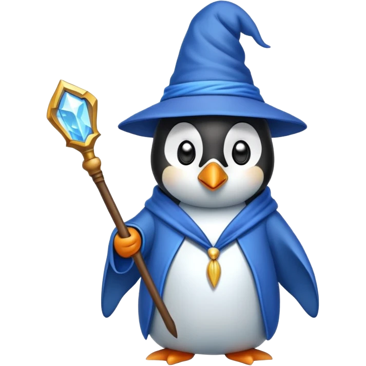 Penguin Wizard emoji