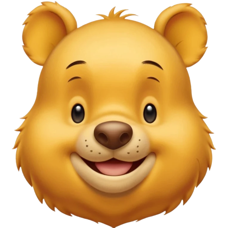 winnie the pooh from Disney without t shirt emoji