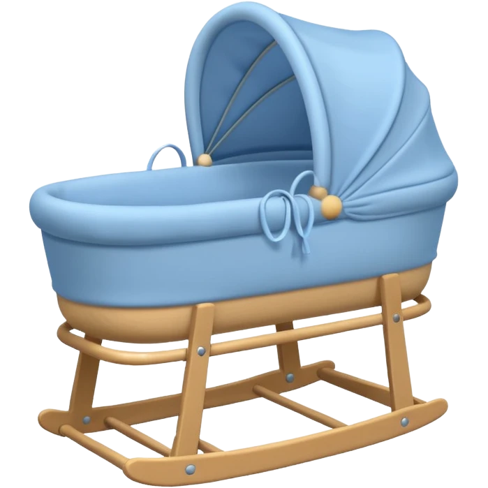 blue baby bassinet emoji