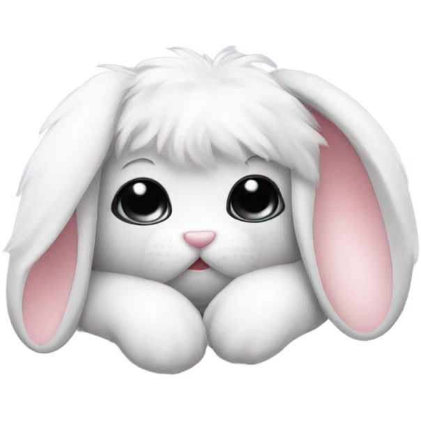Bunny wearing a sleep eye mask emoji