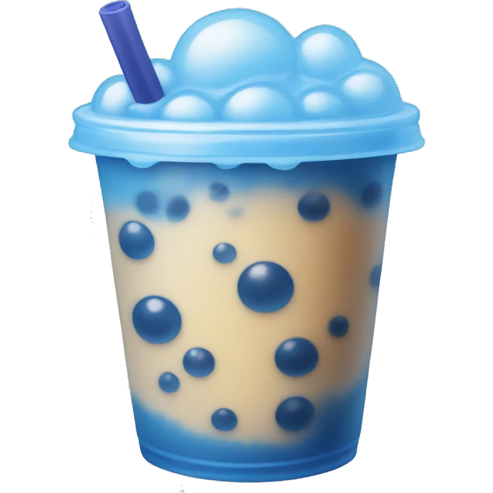 Blue Bubble tea emoji