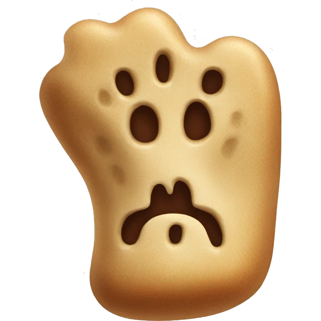 A brown bone treat emoji