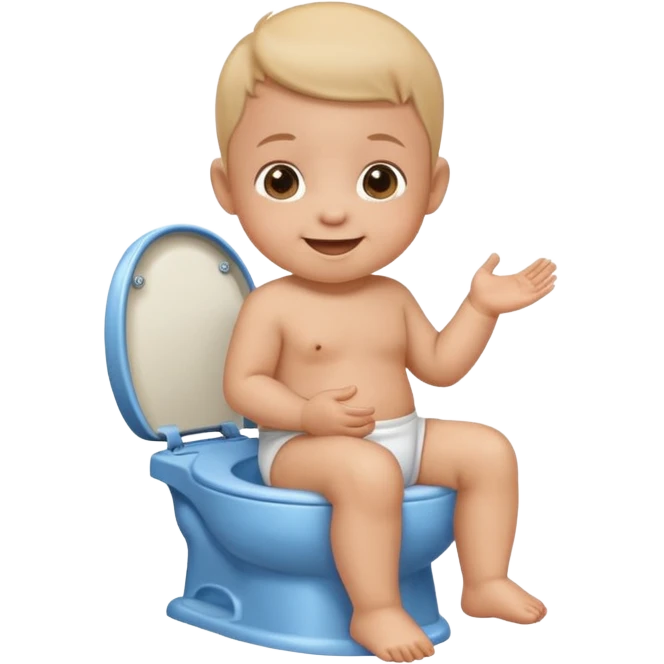 писает на горшок emoji