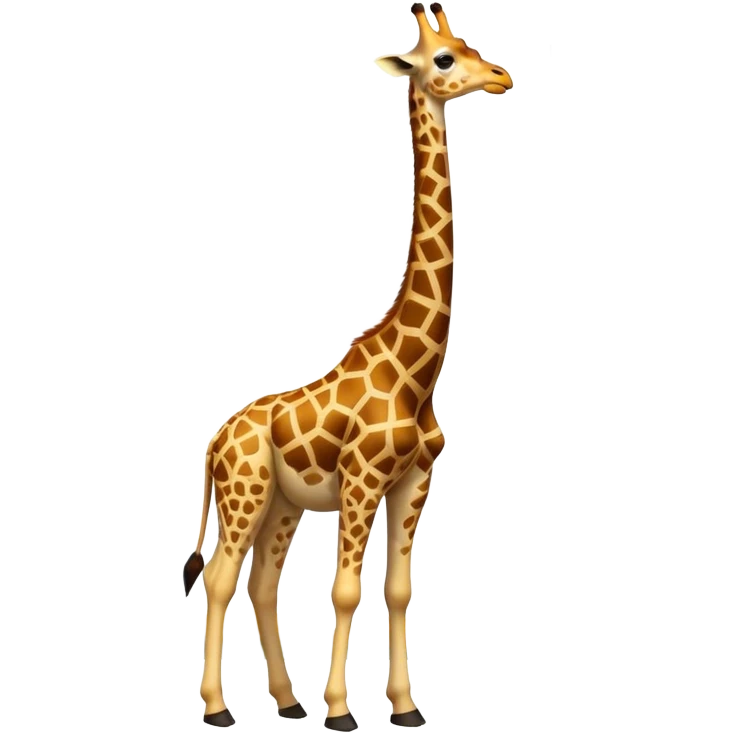 A giraffe standing in front of eiffel tower emoji