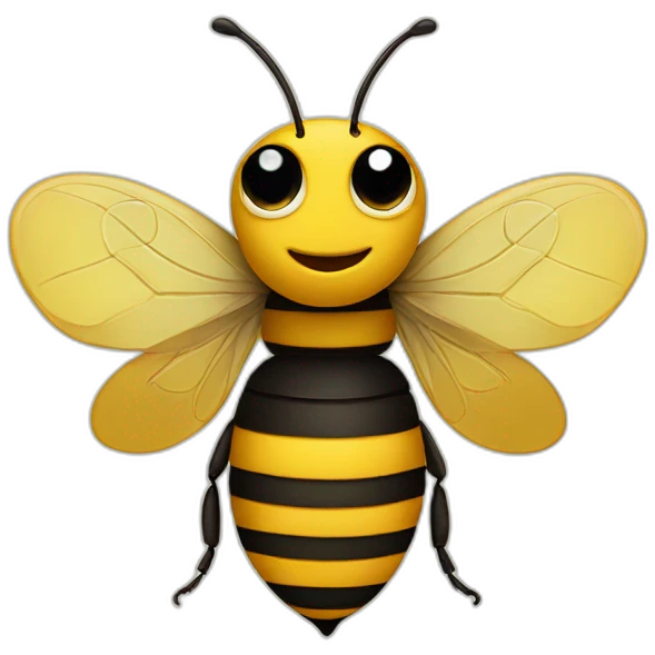 m shaped bee emoji