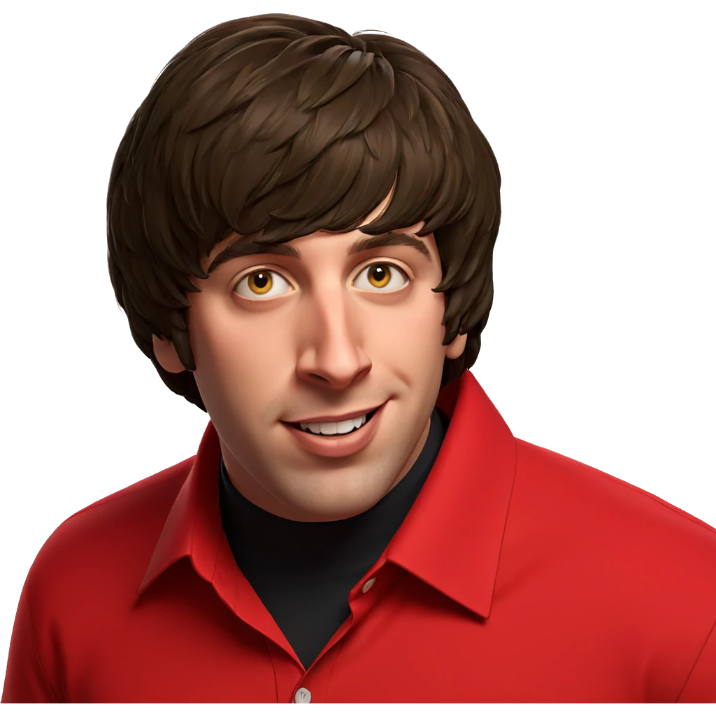 happy boy in red shirt emoji