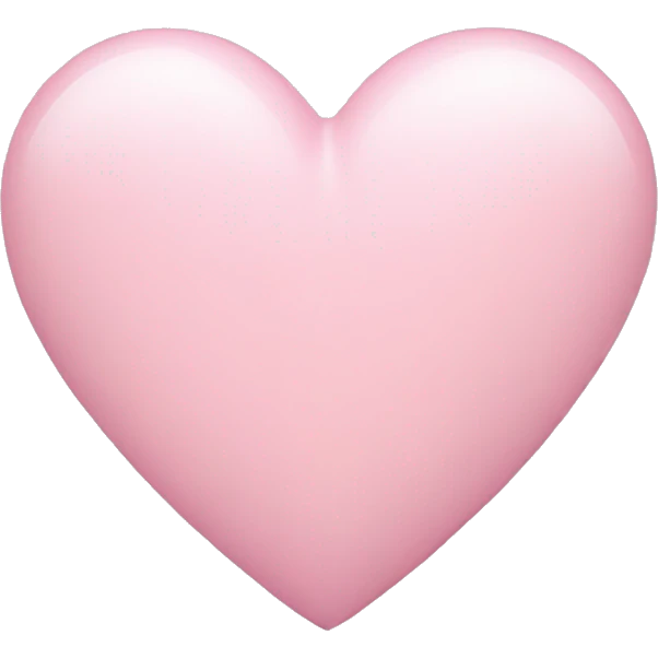 Light pink heart emoji