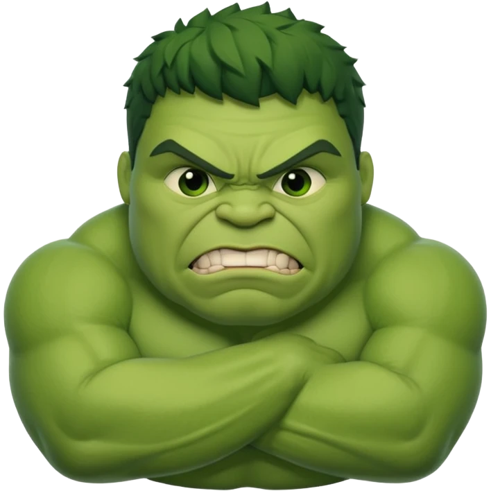 Fat funny Hulk emoji