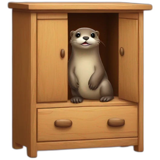 Loutre sur armoire emoji