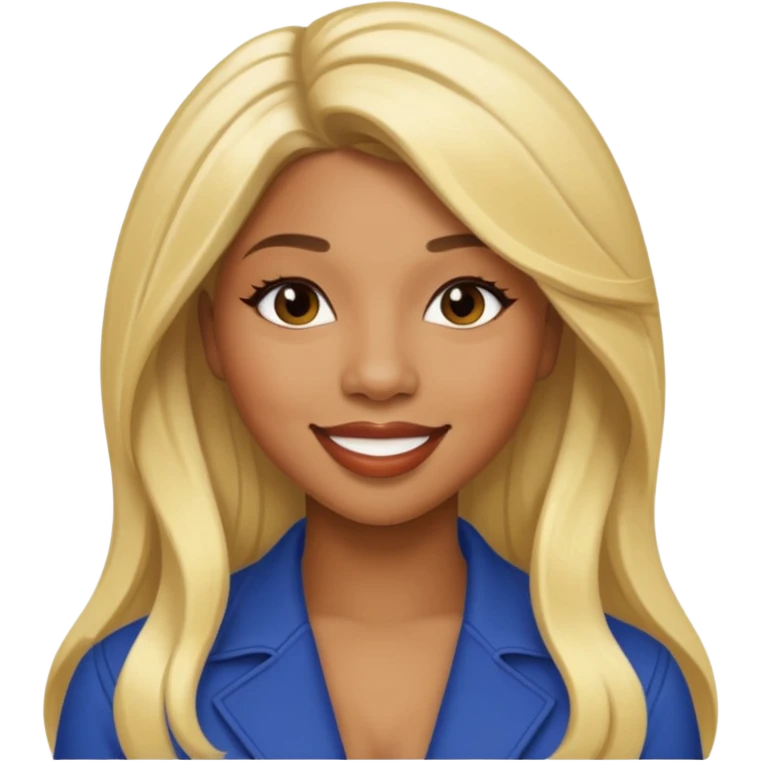 Victoria Monét, R&B Singer with long blonde hair emoji