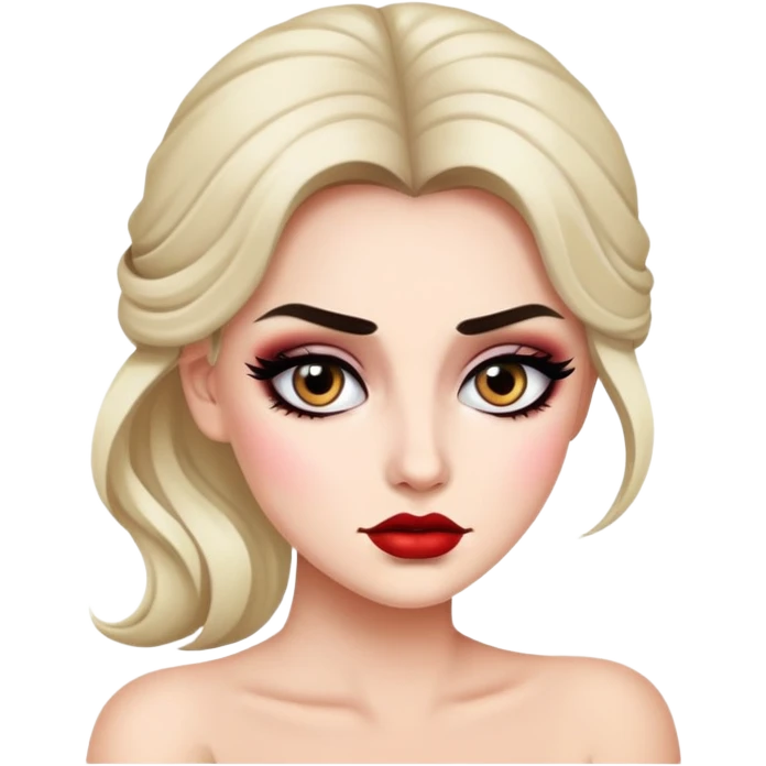 White Drama mama emoji