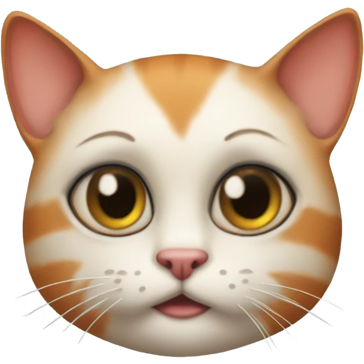 klitten with fake eyelashes emoji