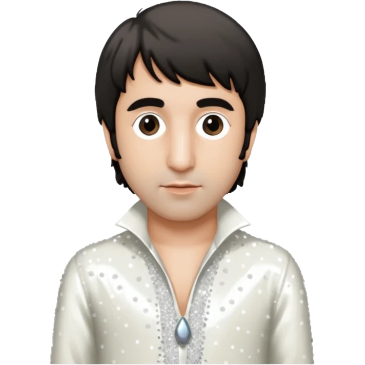 Keith Moon with white sequin outfit emoji