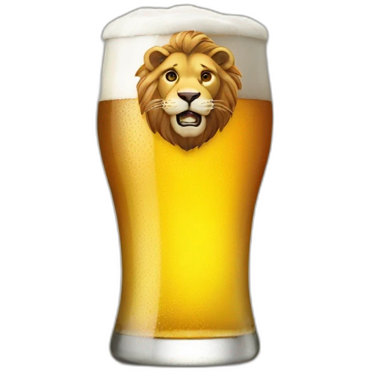 lion beer emoji