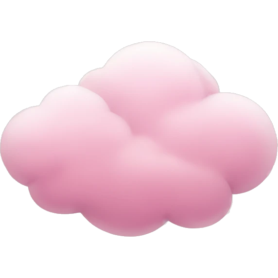 soft pink cloud emoji