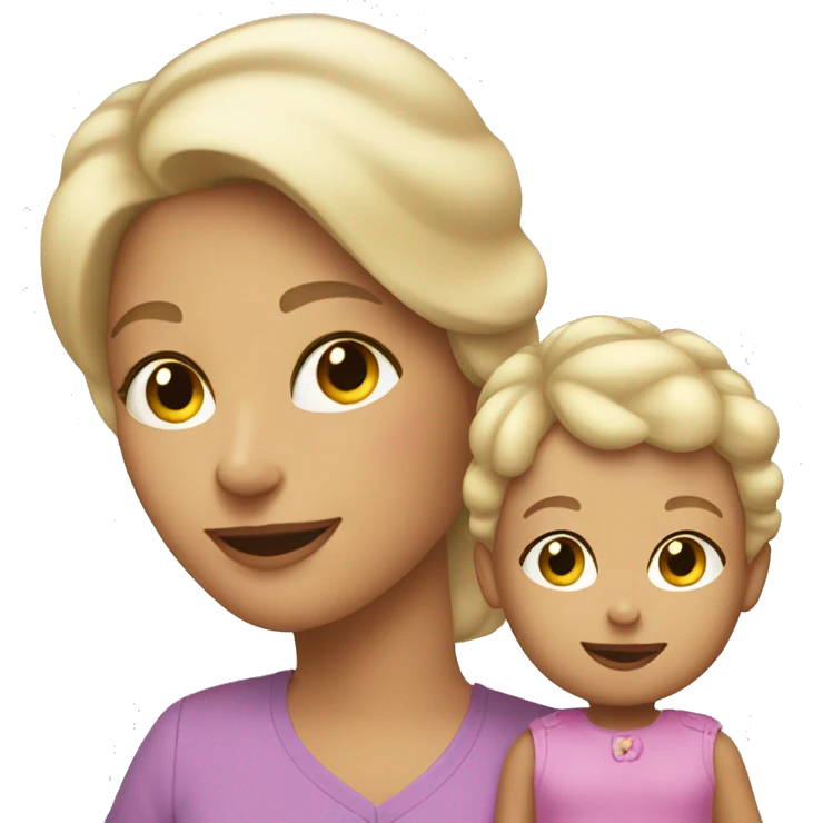 Mawmaw holding a toddler girl blonde hair  emoji