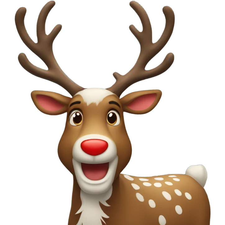 Red Nosed Reindeer emoji