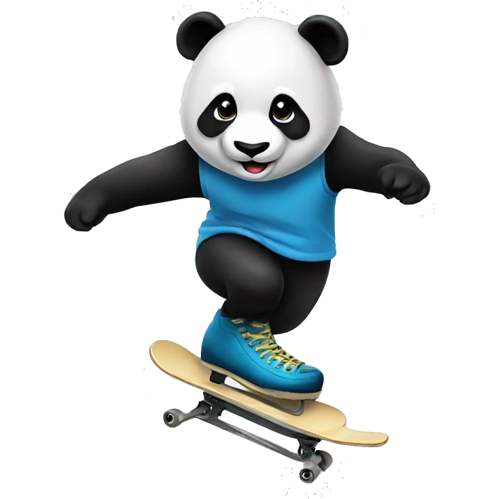 Panda skates  emoji