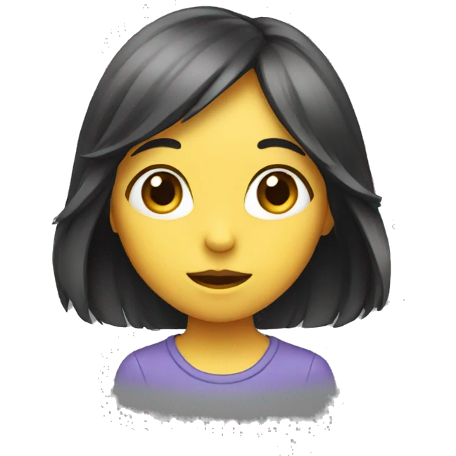 Girl listening to a secret  emoji