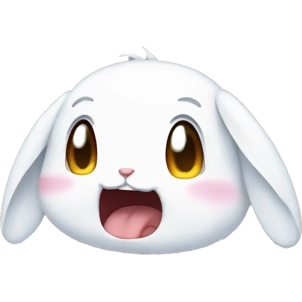 Anime bunny crying emoji