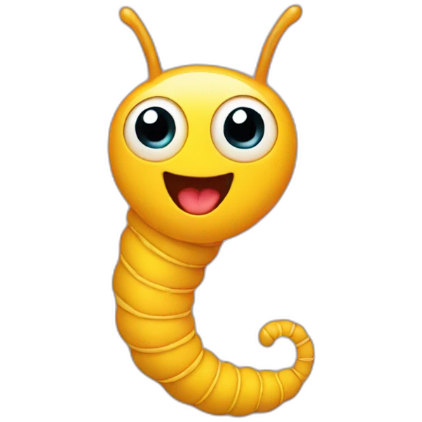 larva in love emoji