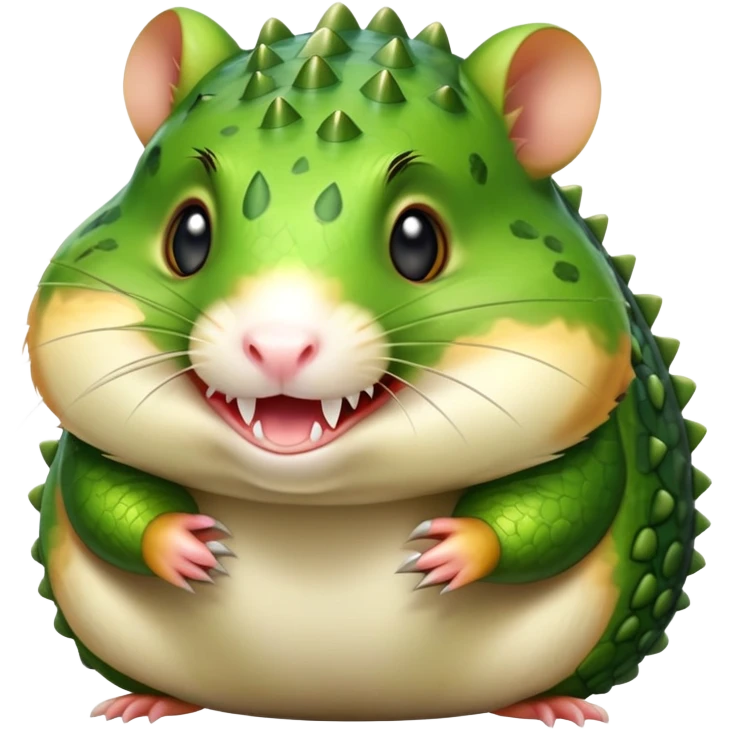 hamster with crocodile features emoji