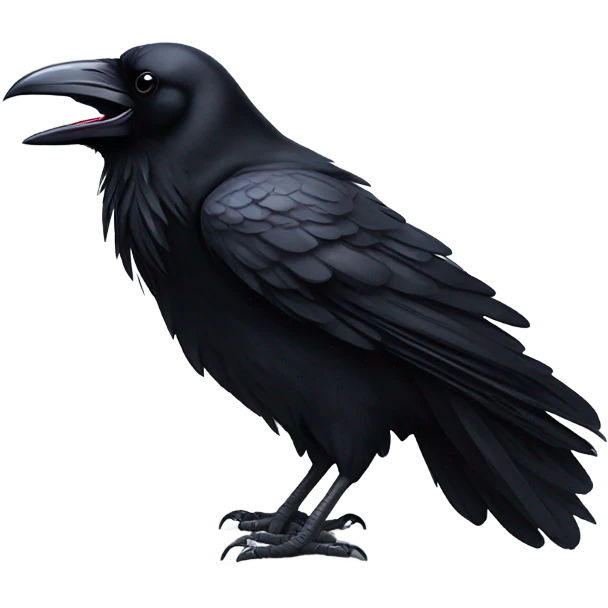 Raven Bird crying emoji