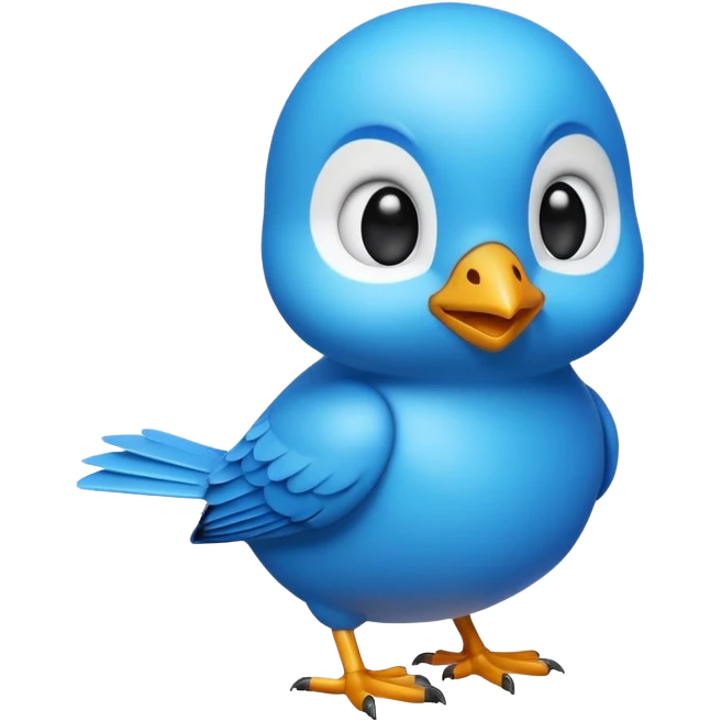 
3D emoji of a small bird, in Apple Memoji style. Soft studio lighting, glossy finish, black background, minimalistic and centered composition.
 emoji