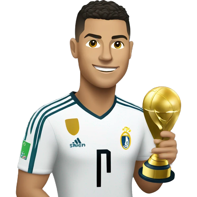 ronaldo with EURO trophy emoji