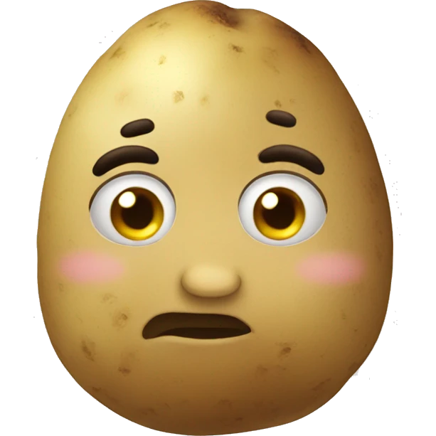 Potato looking like a girl  emoji