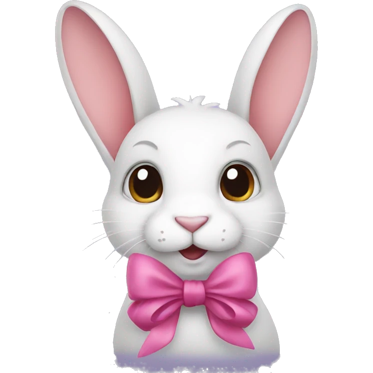 Rabbit with a bow  emoji
