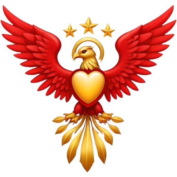 6 winged seraphim red emblem emoji