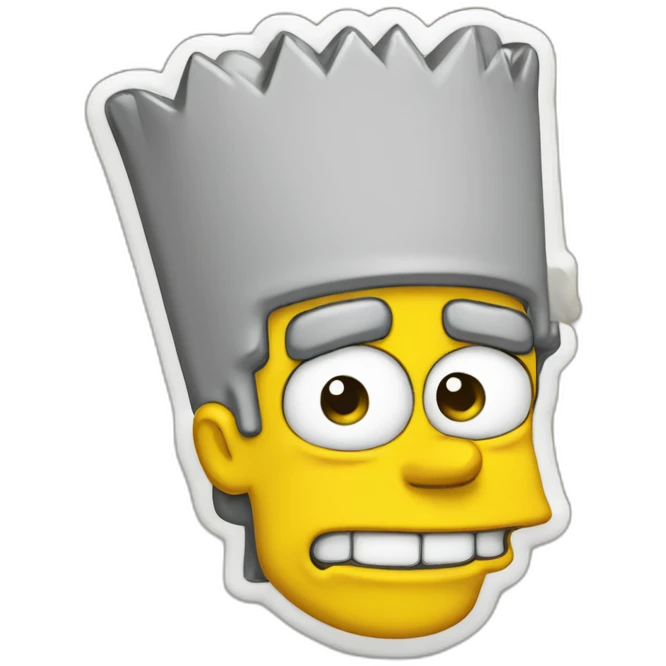 Bart simpson qui fait un doigt d’honneur emoji
