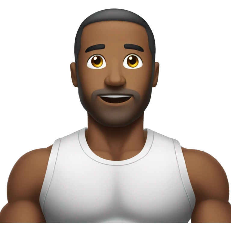A man in the gym emoji