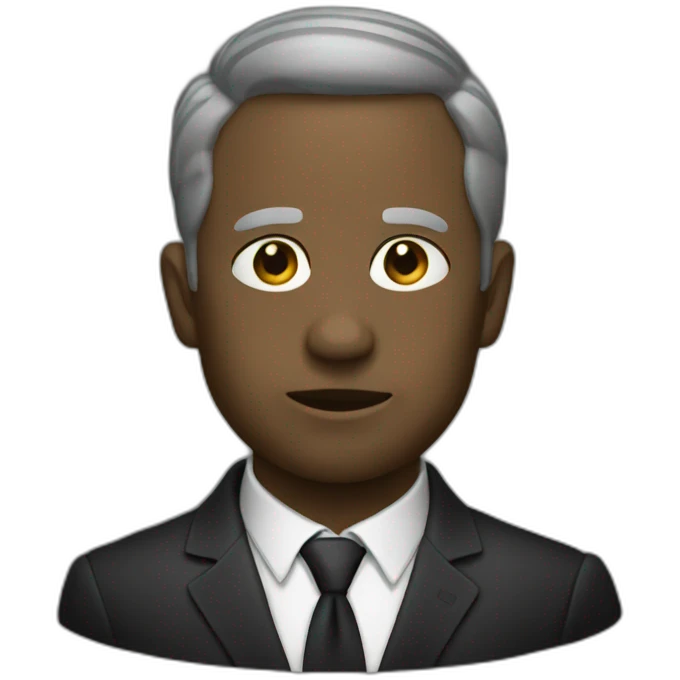 un noir emoji