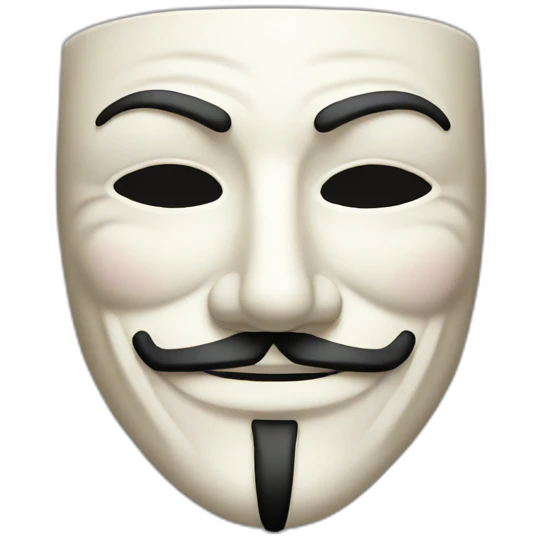 anonymous mask emoji