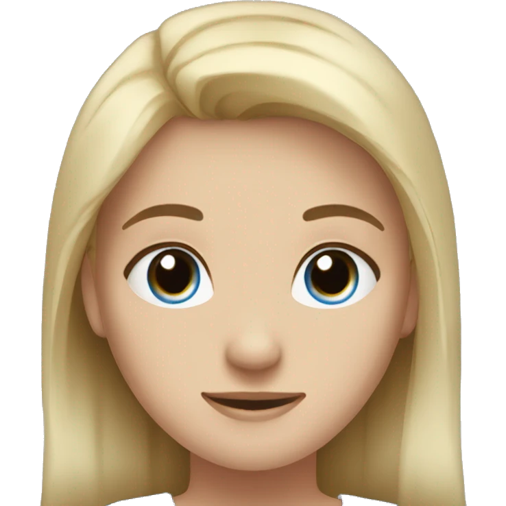 dark hair girl brown eyes and blonde hair boy blue eyes emoji