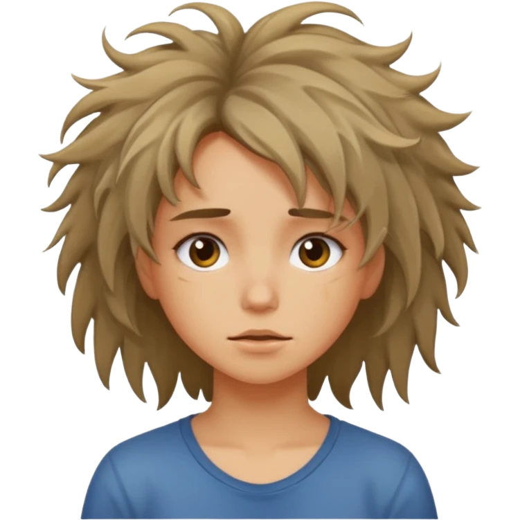 Bad hair day girl emoji