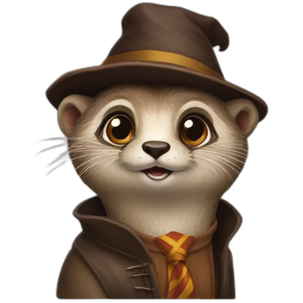 Une loutre déguiser en Harry Potter emoji