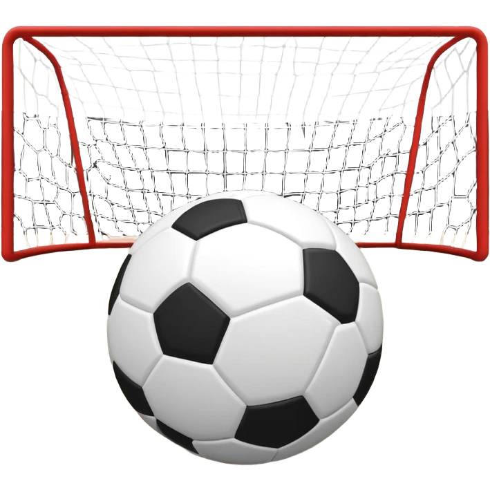 A close-up of a mini football (futsal) ball on the court, with the goals and boundary lines visible in the background. The scene captures the small-scale, fast-paced nature of futsal, emphasizing the ball's precision and the smooth playing surface. emoji