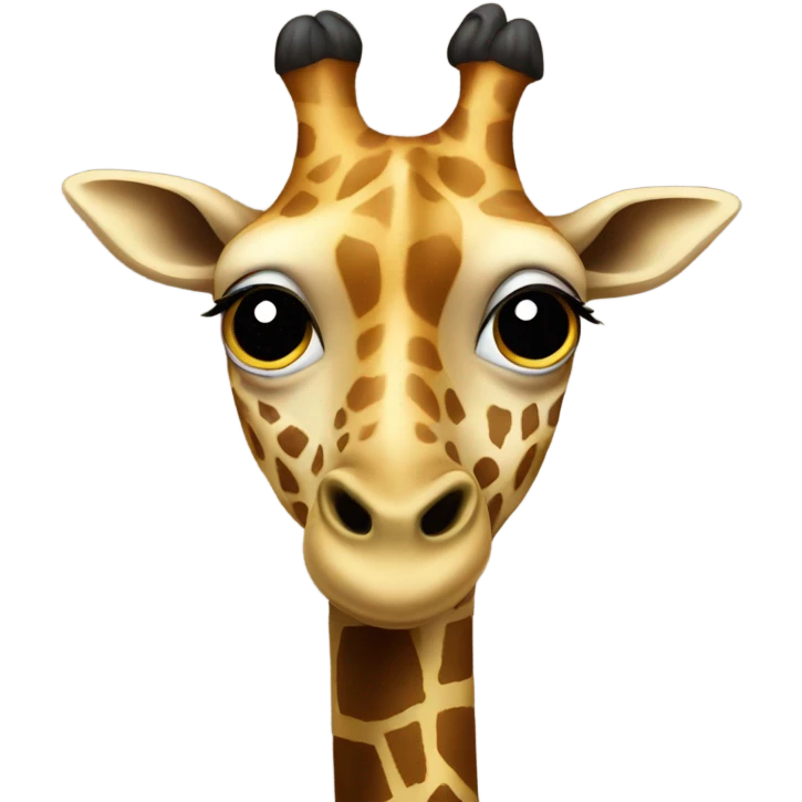 Giraffe doing hard eye roll emoji