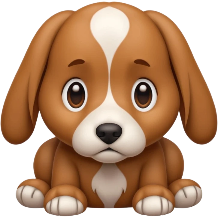  a 3d sad cute dog emoji