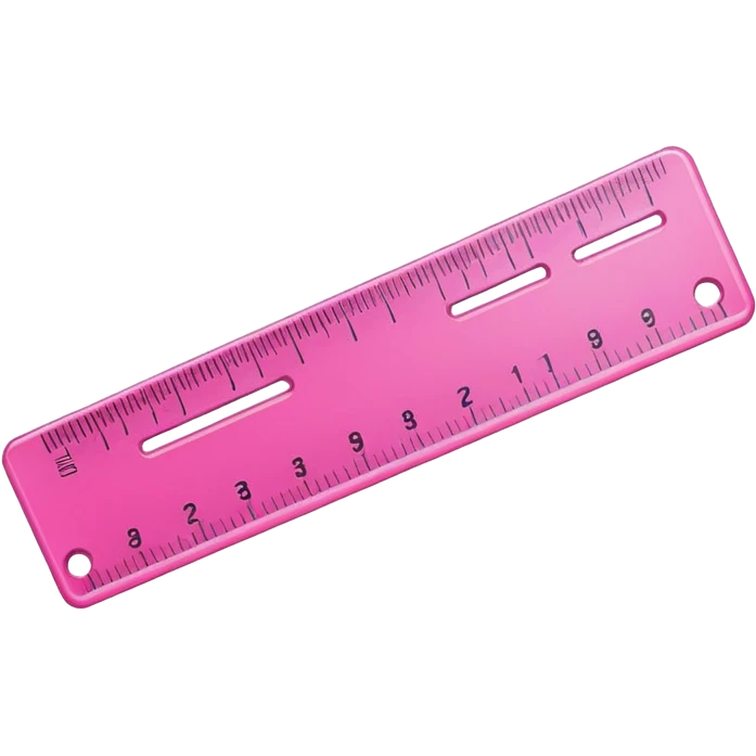 Pink school ruler  emoji