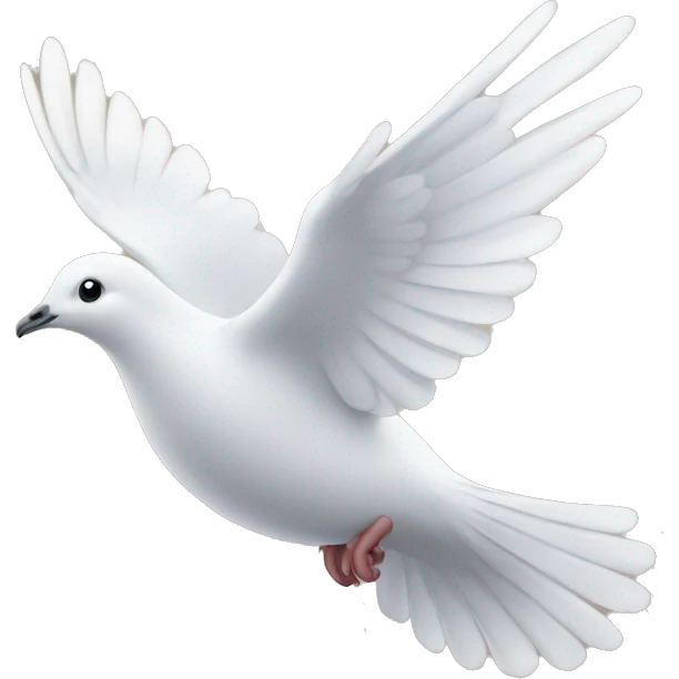 flying dove emoji