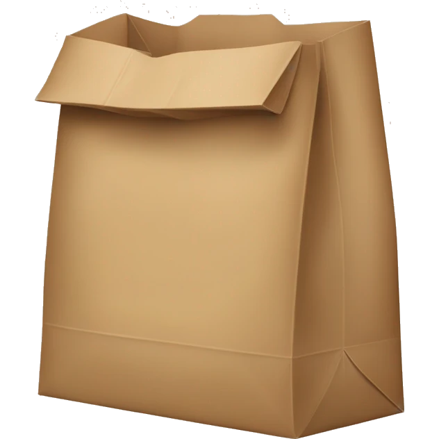 Paper bag shop emoji