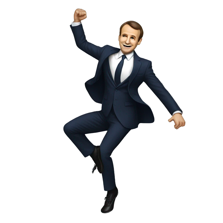 Emanuel Macron qui danse  emoji